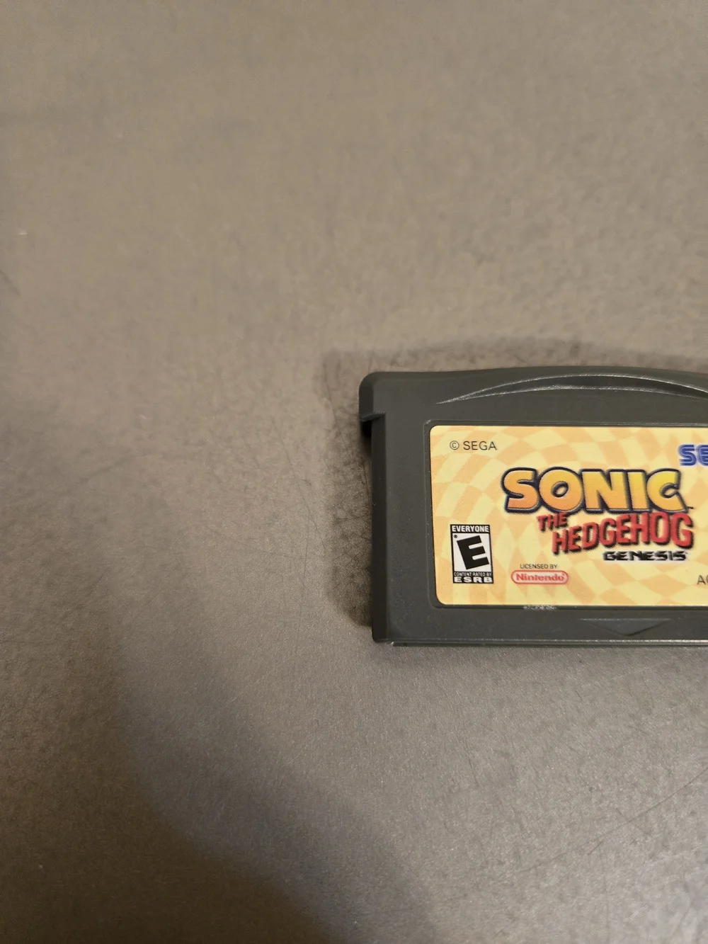 Nintendo Gameboy Advance Sonic The Hedgehog Genesis Video Game